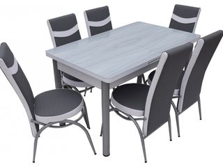 Set masă cu 6 scaune mg-plus kelebek 3080 (6 scaune) la reducere foto 1