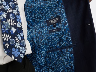 Темно-синий пиджак в клетку Original Penguin 100% новый  46 размер (S) / sacou nou (impachetat) foto 3