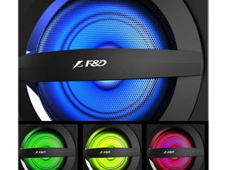 Speakers F&D A140X Black, Bluetooth, Usb Reader, Led, Remote Control, 37W / 13W + 2 X 12W / 2.1 foto 6