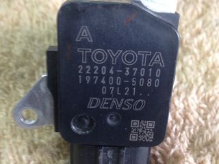 Датчик расхода воздуха расходомер M.A.F.  Denso 22204-37010  Toyota Тойота foto 3