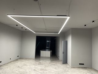 Corpuri de iluminat interior led liniare, panlight, lampa LED suspendata office, banda LED, GTV foto 3