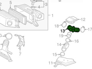 Toyota 17881-20140 Lexus патрубок гофра Тойота foto 5