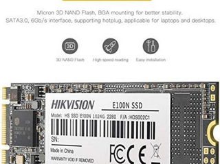 SSD M.2 SATA Hikvision, HS-SSD-E100N/1024G, 1 TB SATA 6Gb/s foto 3