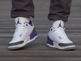 Nike Air Jordan 3 Retro White/Violet Unisex foto 8