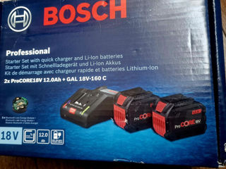 Аккумуляторы Bosch Pro Core 8 ампер / 12 ампер foto 1