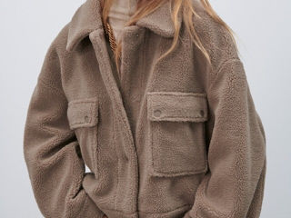 Zara Shearling Bomber Jacket