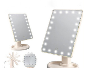Oglindă cosmetică LED cu suport. Livrare