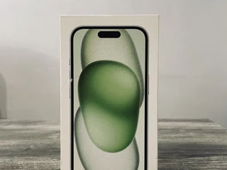 Apple iPhone 15 128gb Green nou! Sim fizic. Orice control acceptat! Garantie Apple 2 ani!