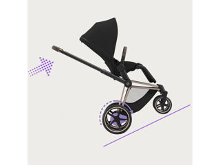 Cybex Platinum Cadru Cybex e-Priam New Generation incl. Scaun Hardpart Design Rosegold foto 2