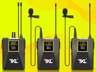 Профессиональный беспроводной микрофон TKL PRO WM8 UHF Wireless, 2 трансмиттера+1 ресивер foto 1