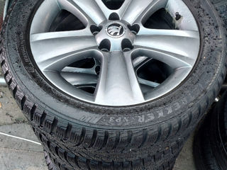 4 Jante cu Cauciucuri 225/50 R17 de Iarna Skoda 5x112 foto 2