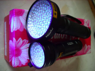 Для рыбалки и дома. Многоцелевой ультрафиолет фонарь 100 LED UV. Суперцена