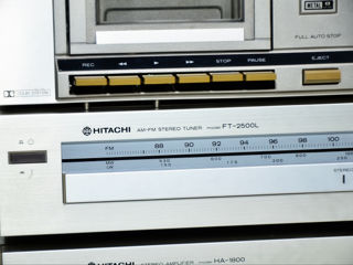 Hi-Fi Hitachi HA-1800 / FT-2500L / D-E10 Винтажная стойка Made in Japan foto 4