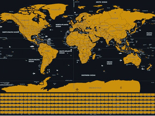 Scratch World Map foto 1