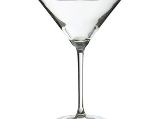 Set pahare martini sticla transparenta