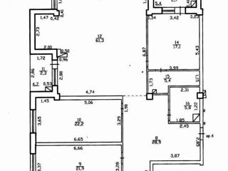 Apartament cu 3 camere, 168 m², Telecentru, Chișinău foto 10