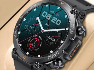 Ceas

inteligent medieval , Bluetooth, 1,39", monitorizare sport și sănătate, IP67 foto 0