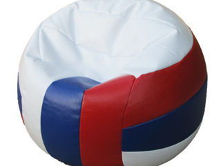 Fotoliu-sac Minge Volei Bean-bag "Volleyball medium" Tricolor Relaxtime