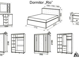 Dormitor Ambianta Rio (alb) foto 2