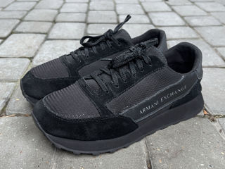 Armani Exchange Suede Mix Runner Trainers. Размер 42. Оригинал. В идеальном состоянии. foto 4