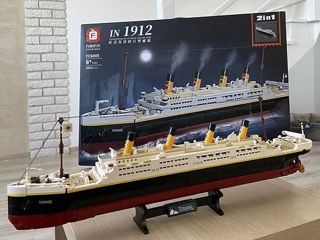 Set de construcție Forange Navă Titanic 2 în 1 2022 piese 69cm