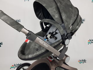 Новая детская коляска hot mom 2в1 новинка 2020 графит  аналог mima xari foto 5