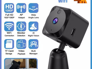 Wi-Fi Mini Camera Q18 4K Мини камера безопасности наблюдения с приложением для телефона HD foto 3