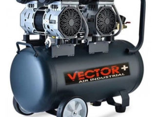 Безмасляный Компрессор Vector 1390Wx2 50L - bx - Moldteh foto 1