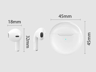 Căști noi AirPods Pro 6 - design ergonomic, sunet clar cu bas echilibrat                             foto 3