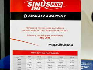 Бесперебойник! VOLT POLSKA SINUS PRO-800Е 12V 500 - 1000W foto 4