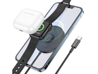 suport de încărcare fără fir / беспроводная зарядка / iphone / AirPods / Samsung / Apple foto 3