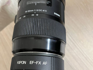 Fujifilm  x-t4 + sigma 18-35 1.8 + adaptor foto 9