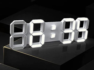 3D LED=Большие=Хамелеон=Мультиколор-настенные часы, цифровые t* с будильником и пультом управлением.