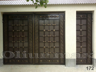 Porți , garduri , balustrade, copertine, gratii, uși metalice și alte confecții din fier. foto 5