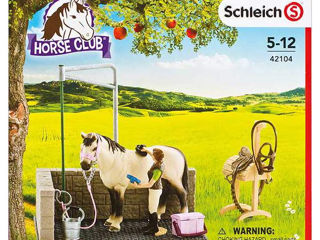 Set figurine Schleich, Horse Club, Loc pentru spalat caii