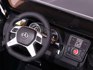 Mașina electrică pentru fetița de 3 ani - Mercedes Benz Gelandewagen G65 AMG cu telecomanda foto 7