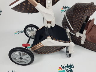 Новая детская коляска Hot Mom 2в1 Луи Витон 360 градусов аналог mima xar foto 4