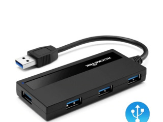 Rocketek USB 3.0 Card Reader USB, Картридер Micro SD, USB 3.0 Hub, USB концентратор foto 5
