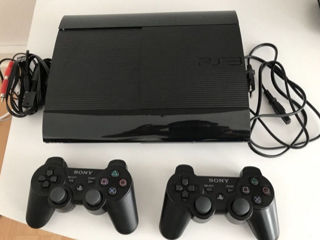 Прошитый PlayStation 3 super slim 500gb + 2 джойстика