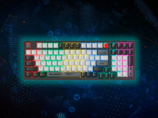 Клавиатура «A4Tech Bloody WS98 Linear switch RGB USB Wireless RU Bloody Grey» фото 1