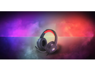 Genesis Headset Neon 200, Stereo, Microphone, RGB Backlight, Black-Red foto 4