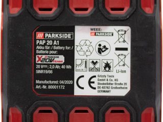 Acumulator Parkside 20v/2.0Ah - аккумуляторная батарея Parkside 20v/2.0Ah foto 5