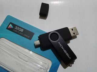 32GB OTG USB 2.0 Flash Drive 2 в 1 foto 3
