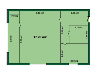 Apartament cu 1 cameră, 33 m², Centru, Bucovăț, Strășeni foto 5