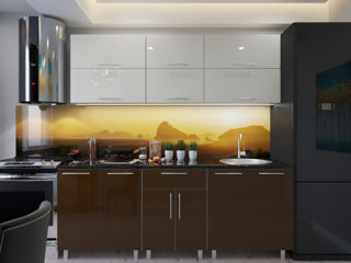 Se vinde  Bucătărie modulară Modern 2.4m cu fațadă MDF (High Gloss) calitativ, cu design modern. foto 8