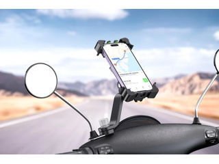 Suport pentru telefon mobil pentru motociclete XO C118 cu rotire 360 foto 2