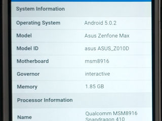 Продаю смартфон Asus Zenfone Max foto 6