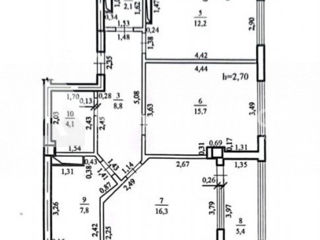 Apartament cu 2 camere, 73 m², Ciocana, Chișinău