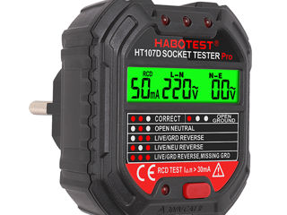 MAYILON HT107D Tester, Тестер розеток 220V. foto 3