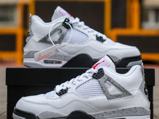 Nike Air Jordan 4 Retro Oreo White Cement cu blana/ с мехом foto 2